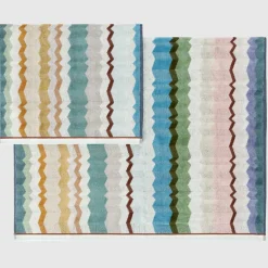 Set 2x asciugamani in spugna viso+ospite HOME EVA 100 multicolor