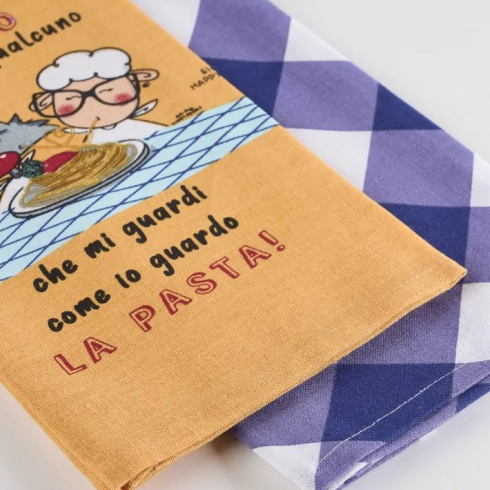Set 2x strofinacci da cucina in cotone 50x70 Eic-.Pi Cerco Qualcuno