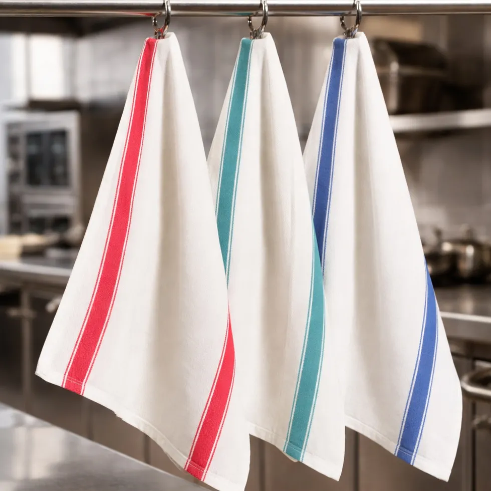 Set 3x Strofinacci da cucina professionali cotone ritorto EXTRA LARGE 60x100 cm