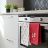 Set 2xStrofinacci in Cotone 50x70 Eic-Pi Ti Cucino a Puntino Idea Regalo