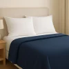 SOMMA Coperta di Lana Singola Daisy 160x210 Blu Polvere