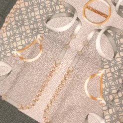 Strofinaccio Cucina BORBONESE canovaccio Foulard verde 50x70