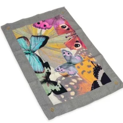 Strofinaccio Cucina BORBONESE canovaccio Butterfly grigio 50x70