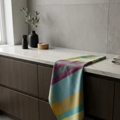 Strofinaccio cucina multicolor 60x80 Bossi Casa tinto filo 1402