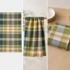 Strofinaccio cucina scozzese verde 60x80 Bossi Casa tinto filo