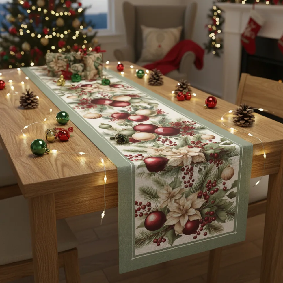 TAG HOUSE Runner da Cucina Natalizio Cotone 55x150 cm