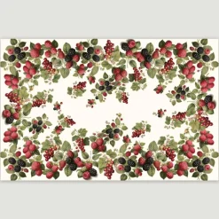 TAG HOUSE | Tovaglia Lamponi 100% cotone 150x180 cm x6 persone