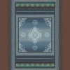 Tappeto arredo Bassetti Granfoulard Olbia B1 blu antiscivolo 150x220