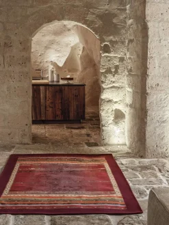 Tappeto arredo da interni Bassetti Granfoulard Malve R1 rosso antiscivolo