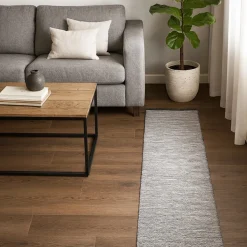 Tappeto arredo multiuso 55x290 antiscivolo Melinda a righe melange marrone