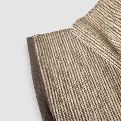 Tappeto arredo multiuso 55x290 antiscivolo Melinda a righe melange marrone