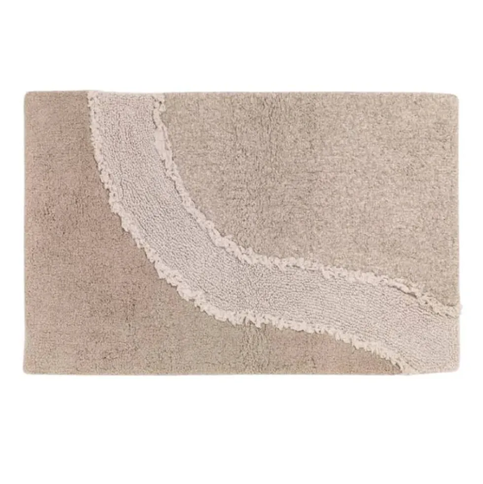 Tappeto Bagno Ankara sabbia Carrara 50x80: Morbidezza Effetto Spa