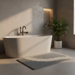 Tappeto bagno antiscivolo 1500 g/mq in spugna CARRARA Ankara 50x80 cm
