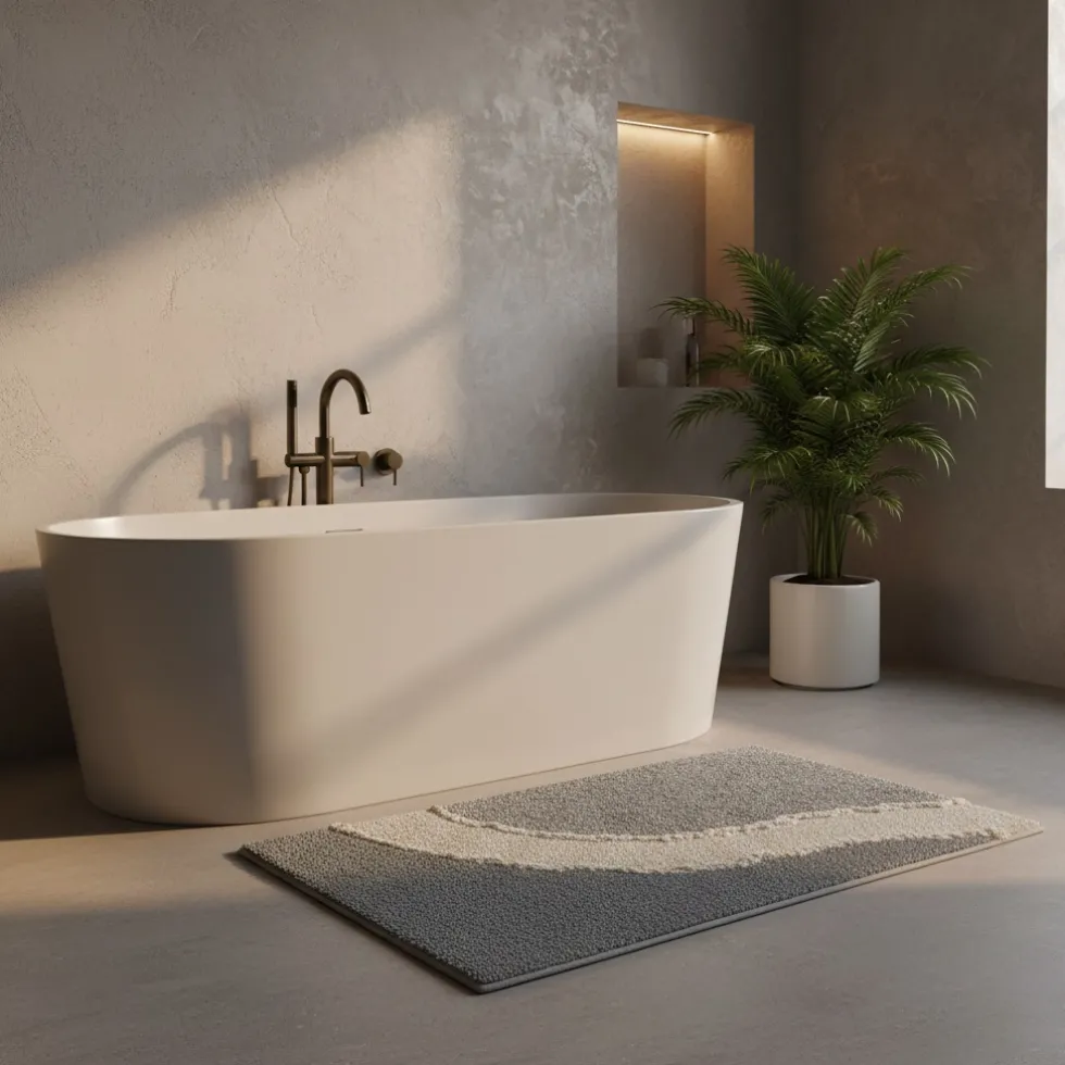 Tappeto bagno antiscivolo 1500 g/mq in spugna CARRARA Ankara 50x80 cm