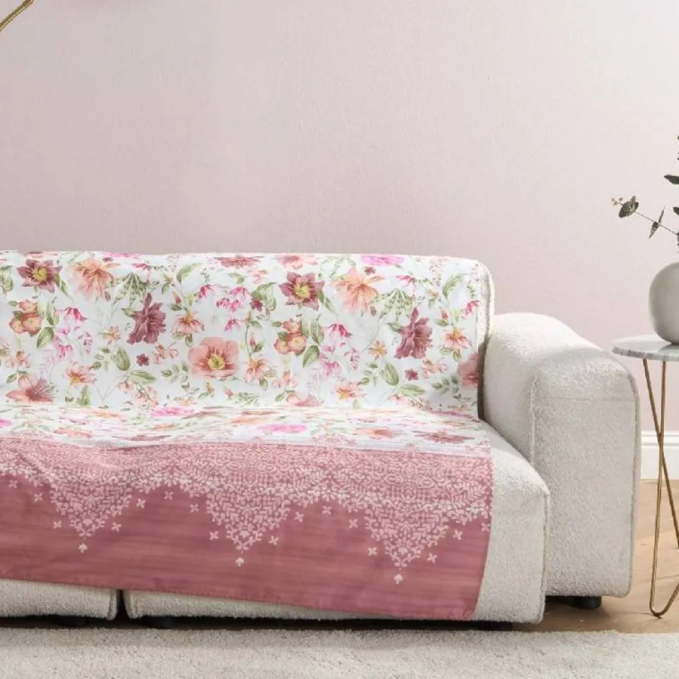 Telo Arredo Bassetti Granfoulard Casablanca P1 - Eleganza floreale Malva