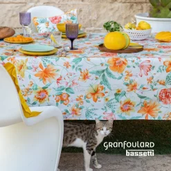 Telo Arredo Bassetti Granfoulard Casablanca Y1 Giallo Oro - 350x270 cm