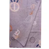 Telo arredo Copriletto estivo Borbonese in raso CLUB 270x265 blu