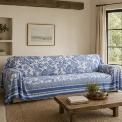 Telo Arredo copritutto Fazzini FEZ Raso 300TC Bluette 270x290