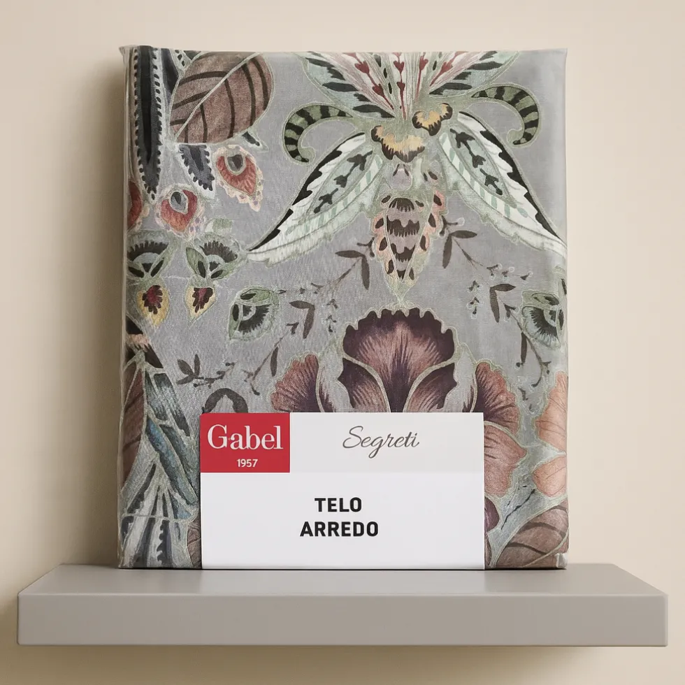 Telo arredo copritutto in cotone 270x270 cm GABEL MAGIA grigio