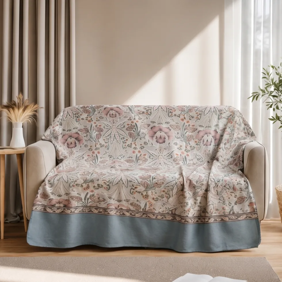 Telo arredo copritutto in cotone 270x270 cm GABEL MAGIA grigio