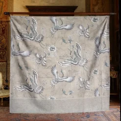 Telo Arredo Foulard copridivano in raso SOMMA Kasama Grigio