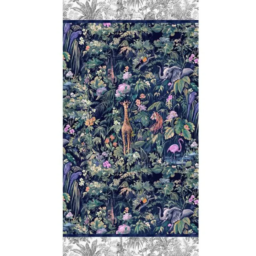 Telo arredo foulard copritutto in puro cotone GABEL Avventura blu
