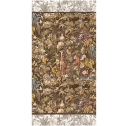 Telo arredo foulard copritutto in puro cotone GABEL Avventura marrone