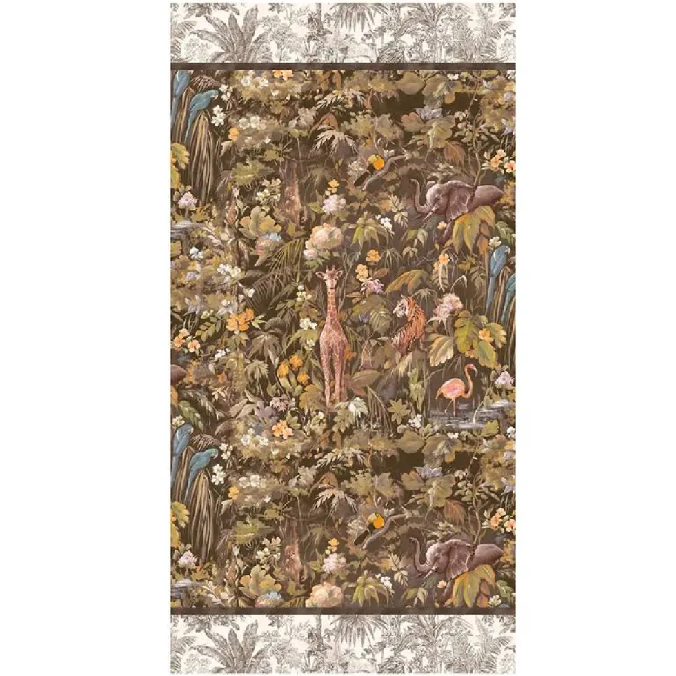 Telo arredo foulard copritutto in puro cotone GABEL Avventura marrone
