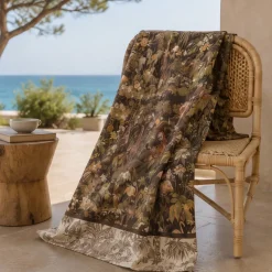 Telo arredo foulard copritutto in puro cotone GABEL Avventura marrone