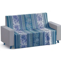 Telo Arredo Foulard Copritutto Copridivano Mumbai orientale blu