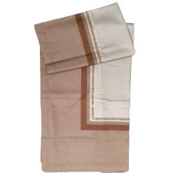 Telo arredo in raso copritutto Borbonese POSH nocciola