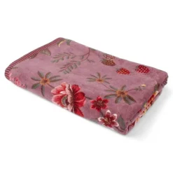Telo bagno doccia 70x140 in spugna PIP STUDIO Secret Garden malva