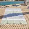 Telo Fouta 90x160 con Pochette | Set Mare Speedy Leggero blue e verde