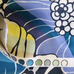 Tessuto a metro in cotone Missoni Home Sally floreale bluette 170 h. 295