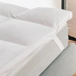 Topper matrimoniale imbottito effetto piuma Prestige 165x200