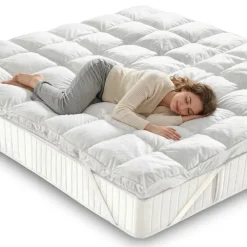 Topper matrimoniali imbottito effetto piuma Supreme 165x200