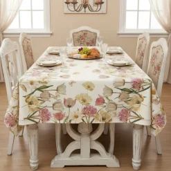 Tovaglia Botanica Tag House Paper 150x180 | Rosa Naturale