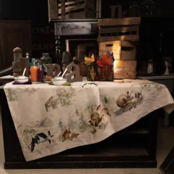 Tovaglia Lino TESSITURA TOSCANA Bambesta NATURALE