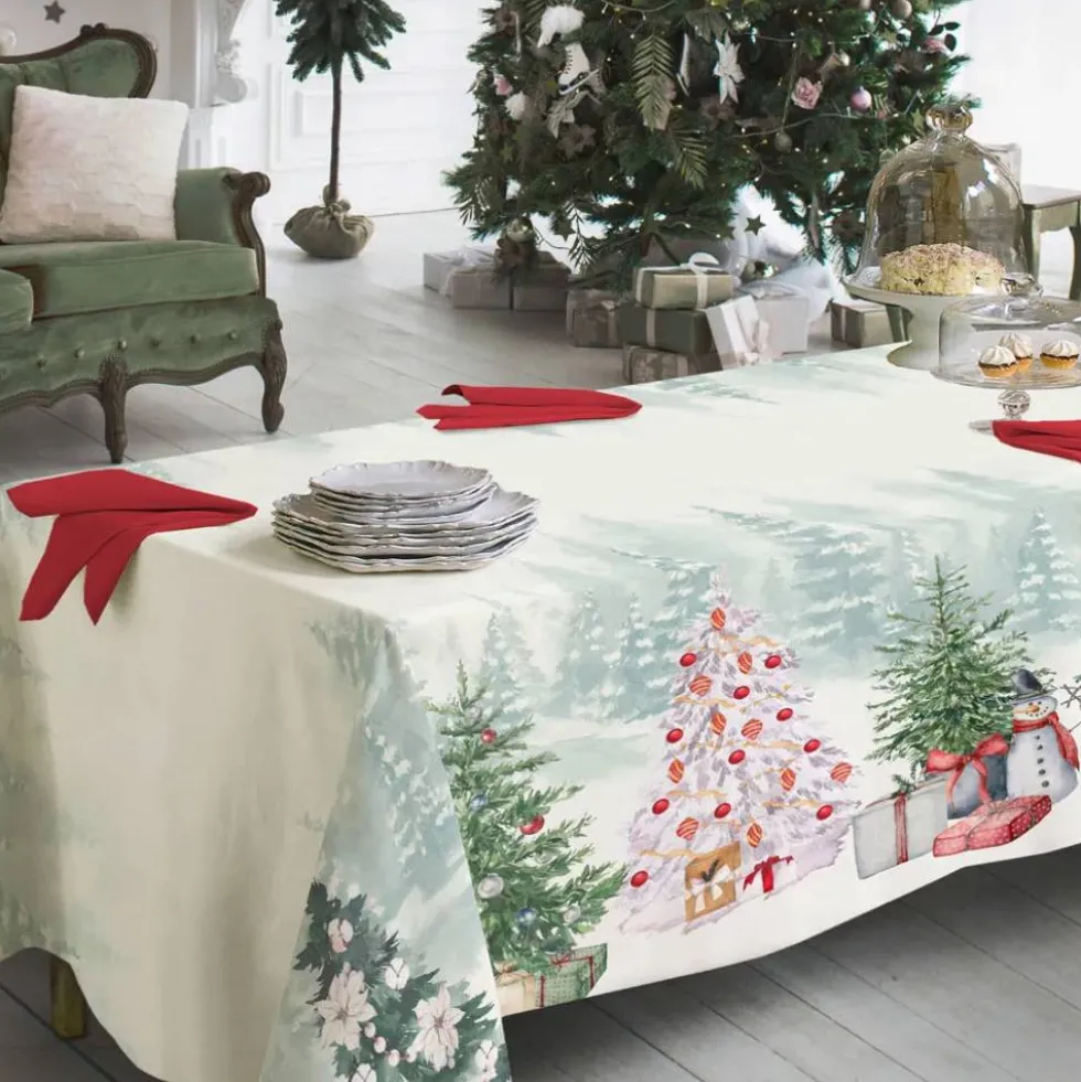 Tovaglia Natale RANDI in cotone JUNIPER Festività