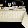 Tovaglia PIAZZA PITTI 150x180 cm in fiandra con 6 tovaglioli beige INTRECCIO