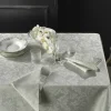 Tovaglia PIAZZA PITTI 160x230 fiandra 8 tovaglioli grigio perla Manuela
