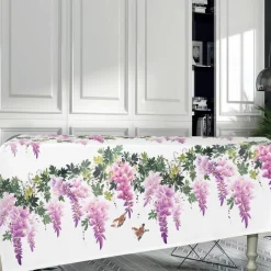 Tovaglia rettangolare in cotone TAG HOUSE GLICINE rosa