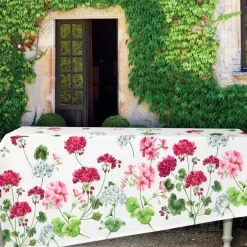 Tovaglia rettangolare in cotone TAG HOUSE GERANIO floreale
