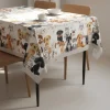Tovaglia rettangolare 150x180 cm 100% cotone Amici cani e gatti