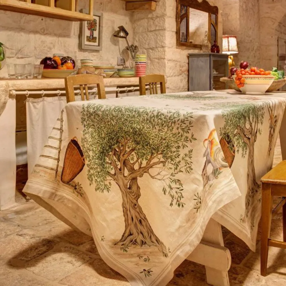 Tovaglia rettangolare 170x270 cm Tessitura Toscana DOP puro lino