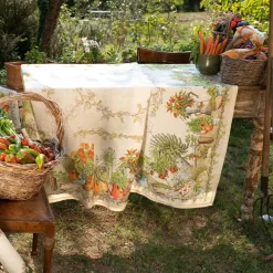 Tovaglia Tessitura Toscana Telerie puro lino BALCON POTAGER