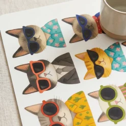 Tovaglietta colazione americana 30x45 Cat Sunglasses