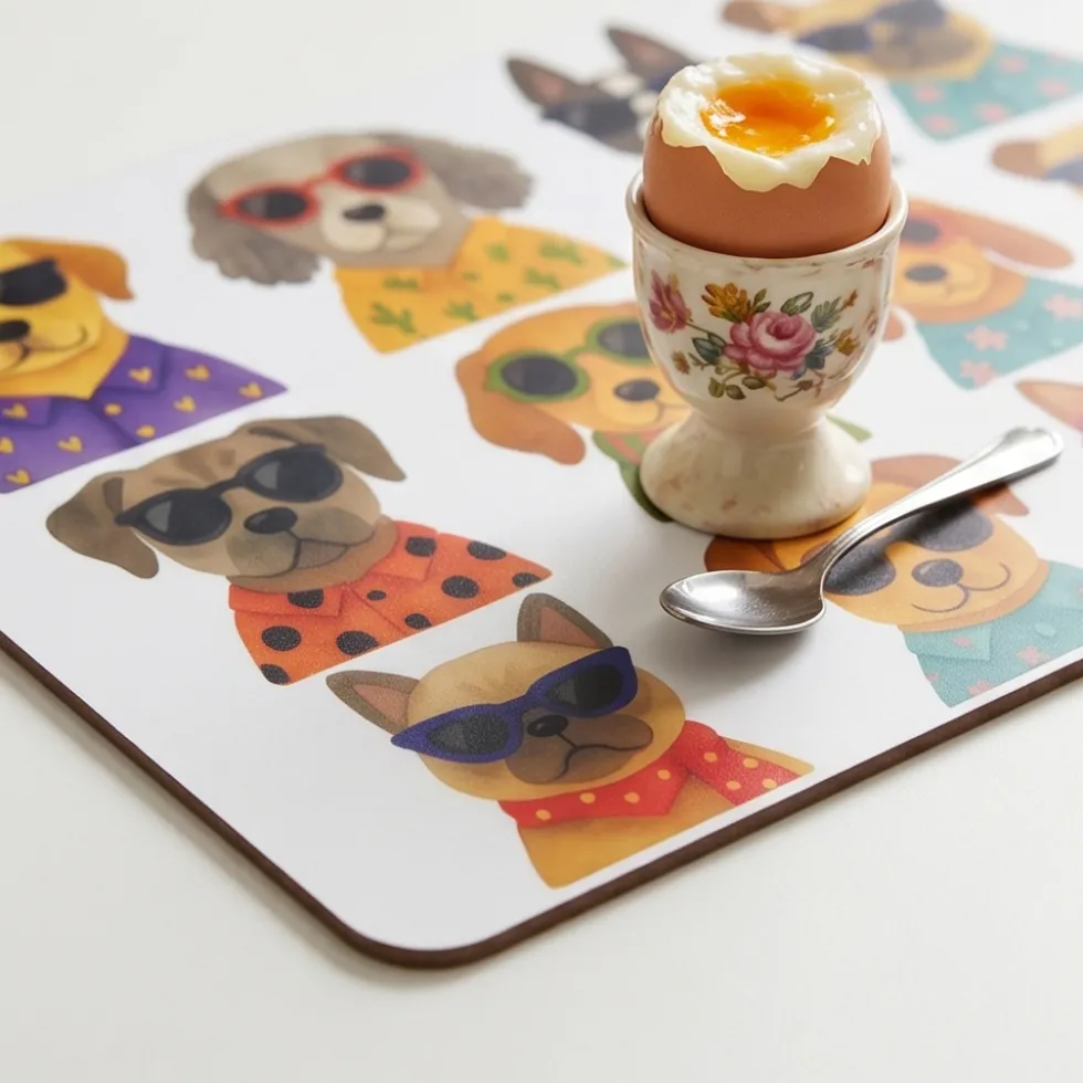 Tovaglietta Colazione antimacchia e impermeabile - Dog Sunglasses