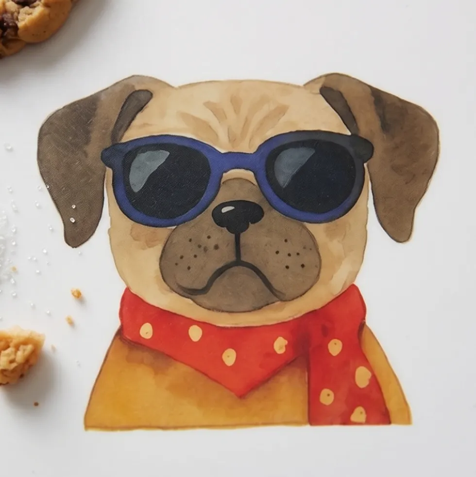 Tovaglietta Colazione antimacchia e impermeabile - Dog Sunglasses