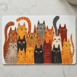 Tovaglietta Colazione Idea Regalo originale Gatti MIAO 30x45cm